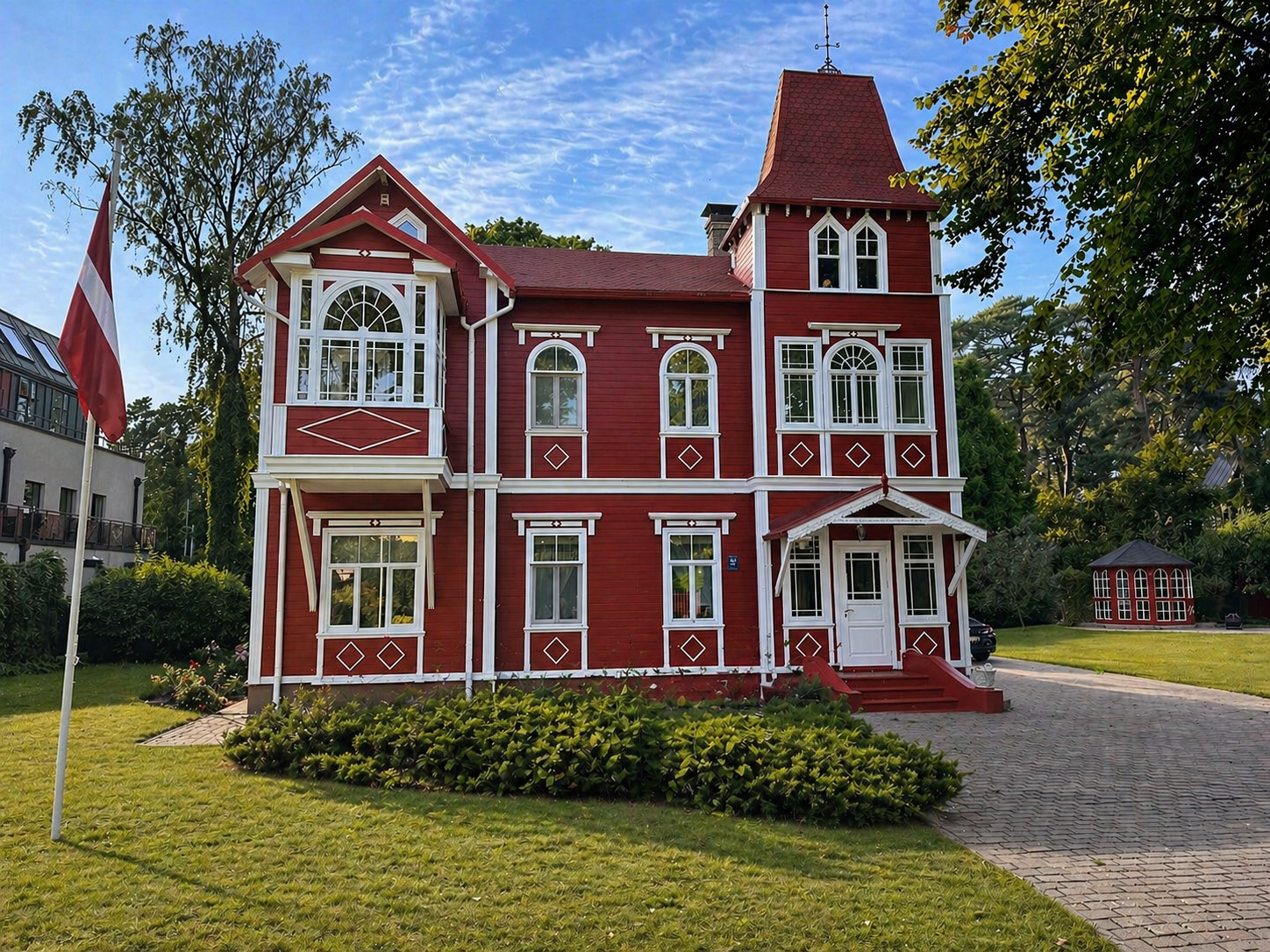 Renovated private house in Jurmala architectural style